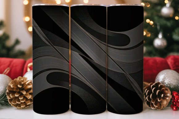 Abstract Black Gray 20oz Tumbler Wrap Review