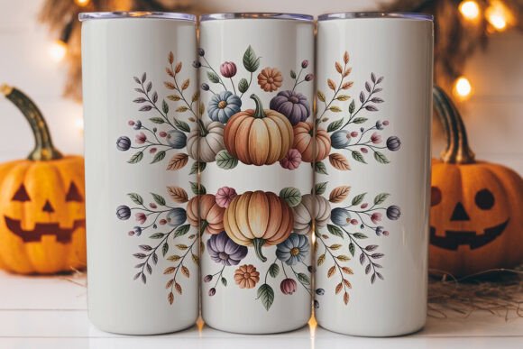 Autumn Floral Pumpkin Tumbler Wrap Review