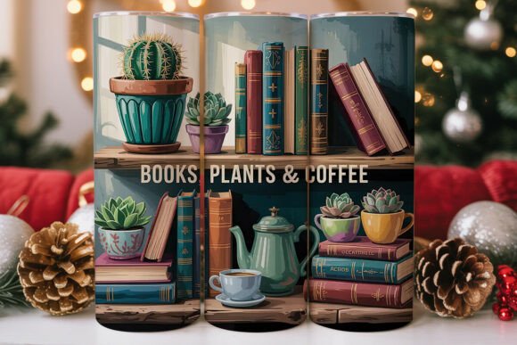 Books, Plants Coffee Tumbler Wrap Review