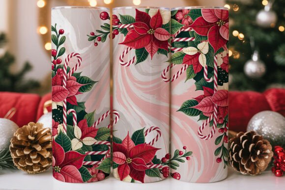 Christmas Poinsettia Candy Cane Tumbler Review