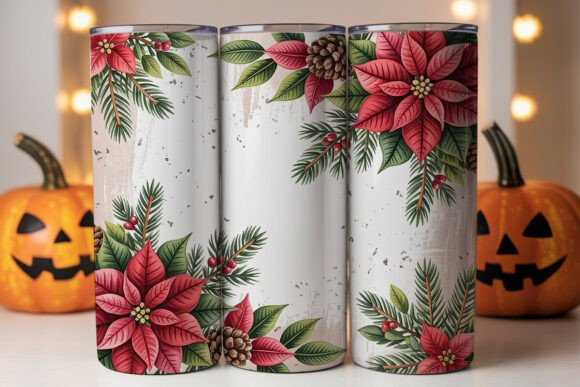 Christmas Poinsettia Tumbler Wrap Review
