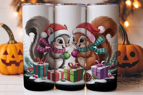 Christmas Squirrels 20oz Tumbler Wrap Review