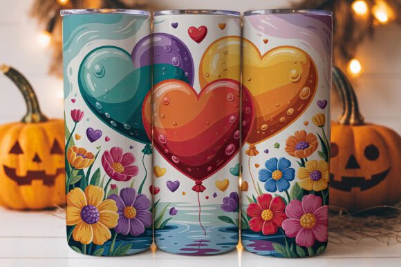 Colorful Hearts Flowers 20oz Tumbler Review