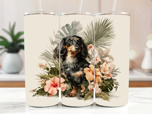 Dachshund Tumbler Wrap Kawaii Dachshund