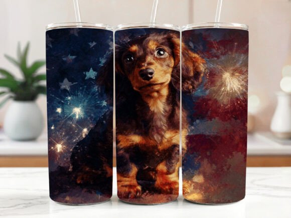 Floral Dachshund Tumbler Wrap Design Review