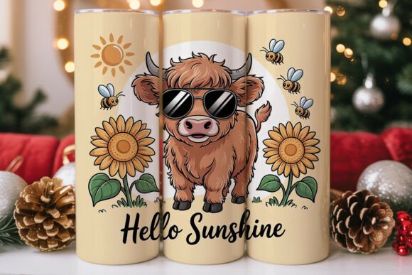 Hello Sunshine Cow Tumbler Wrap Review