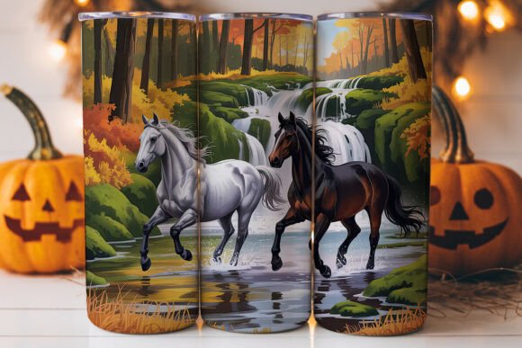 Horses by Waterfall Tumbler Wrap Review