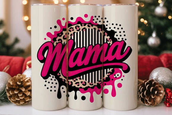 Mama Leopard Tumbler Wrap PNG Review