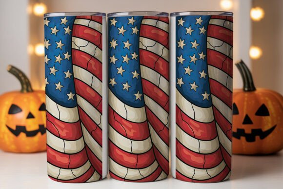 Patriotic Stained Glass Tumbler Wrap Design Review