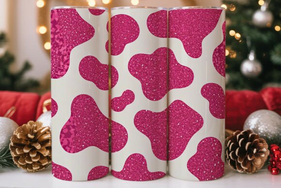 Pink Glitter Cow Print Tumbler Wrap Review