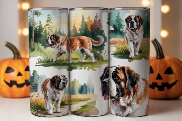 Saint Bernard Dog 20oz Tumbler Wrap Review