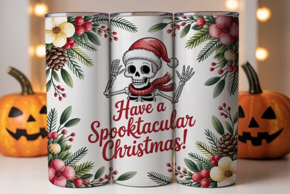 Spooky Christmas Tumbler Wrap Review