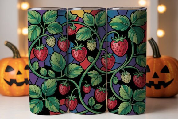 Stained Glass Strawberry Tumbler Wrap Review
