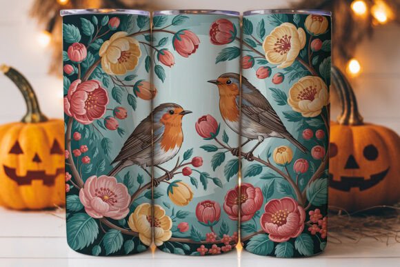 Vintage Robin Floral Tumbler Wrap Review