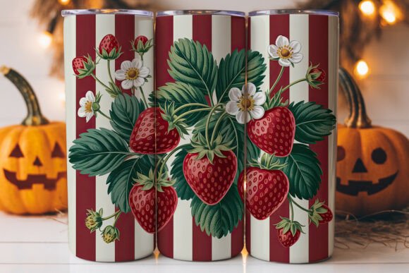 Vintage Strawberry Tumbler Wrap Design Review