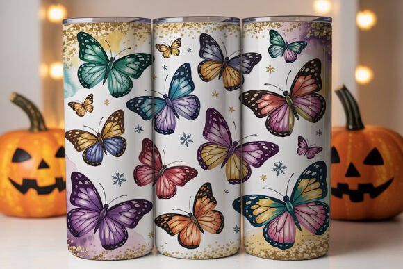 Whimsical Butterfly Glitter Tumbler Wrap Review
