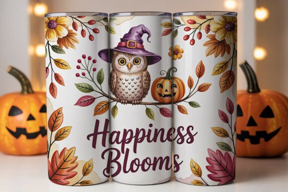 Whimsical Fall Owl Tumbler Wrap Review